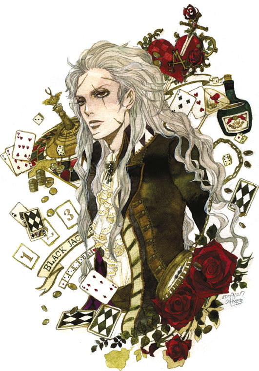 setzer gabbiani (final fantasy and 1 more) drawn by sakizou