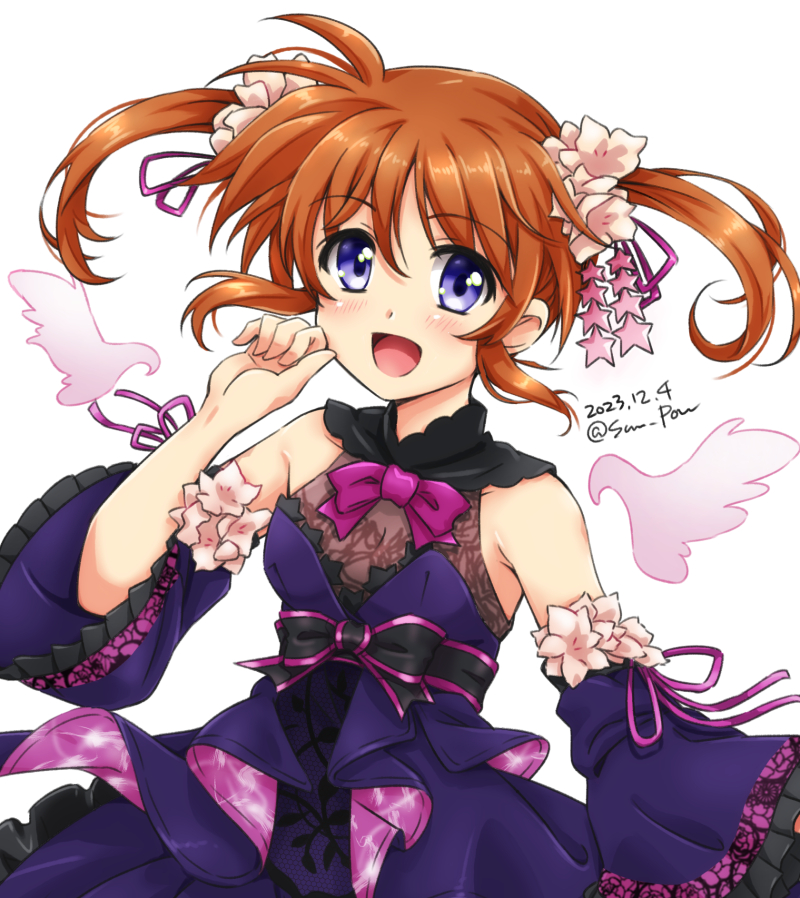 takamachi nanoha (lyrical nanoha and 3 more) drawn by san-pon