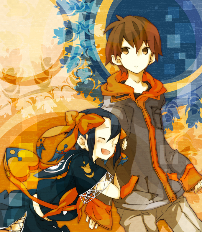 ii-chan and yukariki ichihime (zaregoto series) drawn by kuusou_ryodan