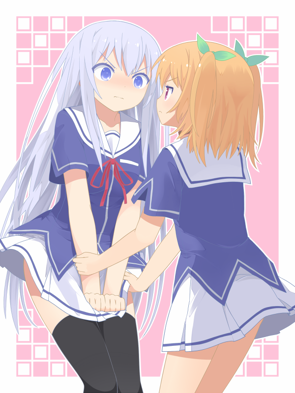 natsukawa masuzu and harusaki chiwa (ore no kanojo to osananajimi ga shuraba sugiru) drawn by goribote