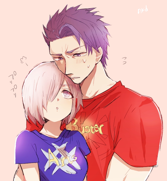 mash kyrielight and lancelot (fate and 1 more) drawn by nkdume_(dadadadann)