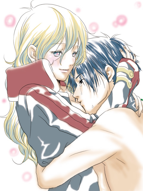 nia teppelin and simon (tengen toppa gurren lagann and 1 more) drawn by chimu_(chimoon)