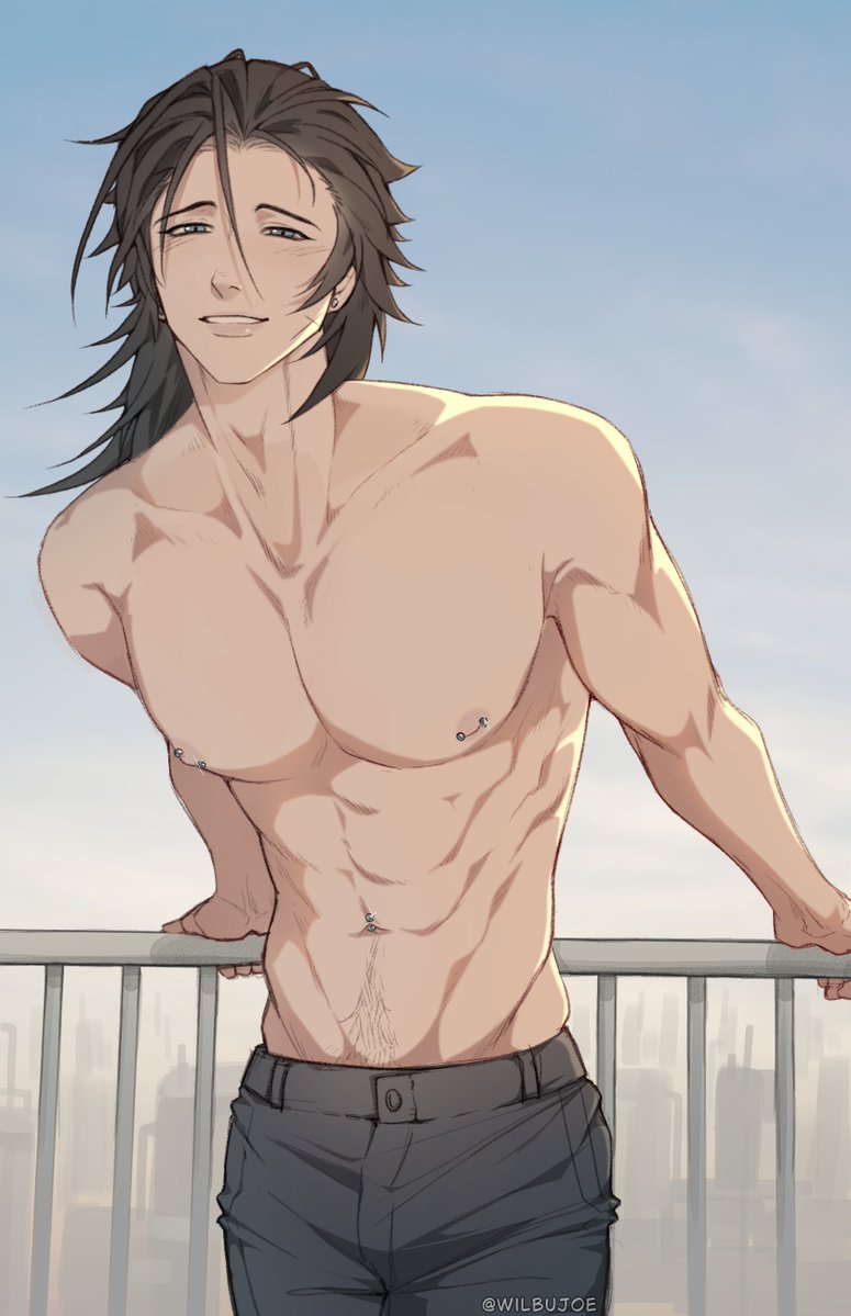 zack fair (final fantasy and 1 more) drawn by wilbujoe