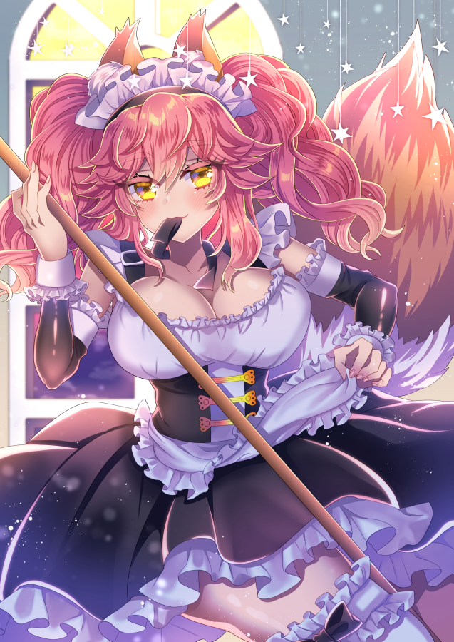 tamamo and tamamo no mae (fate and 2 more) drawn by merichi_(ogaomega)