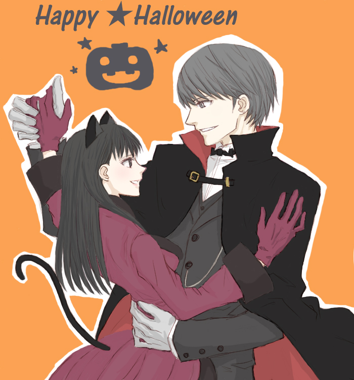 narukami yu and amagi yukiko (persona and 1 more) drawn by gogono_pan'ya