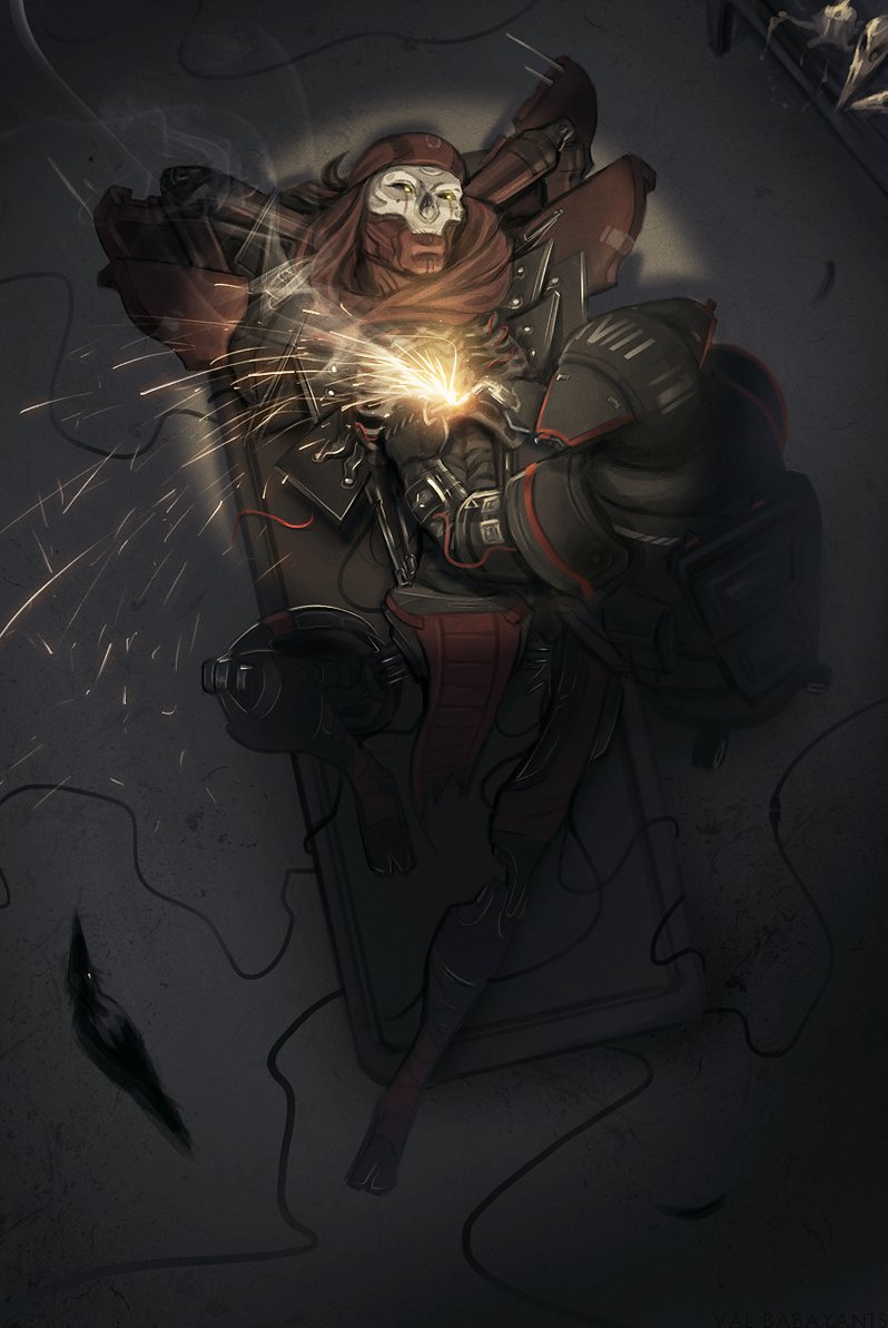 bloodhound, revenant, classic revenant, and road warrior bloodhound (apex legends) drawn by val_(vbabylon)
