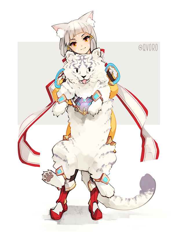nia and dromarch (xenoblade chronicles and 1 more) drawn by qvoro
