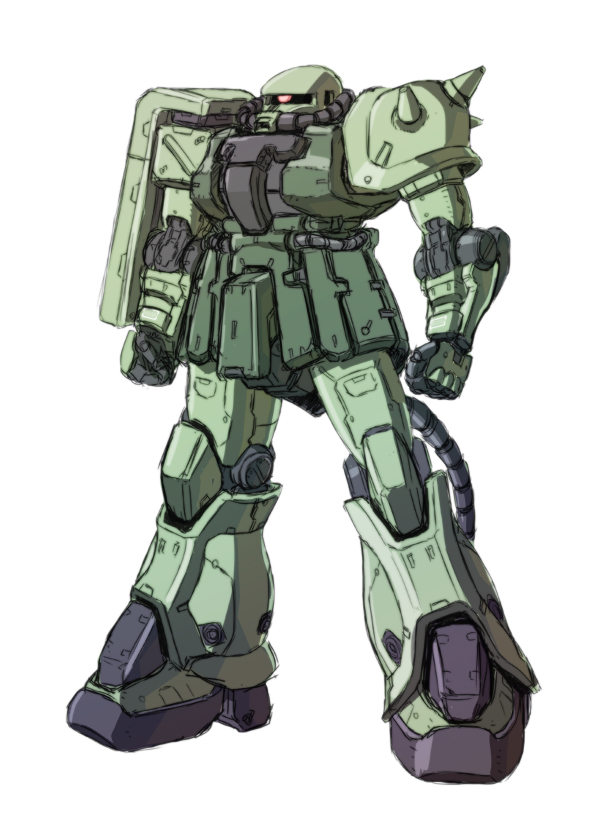 zaku ii and zaku ii f2 (gundam and 1 more) drawn by kuramochi_kyouryuu