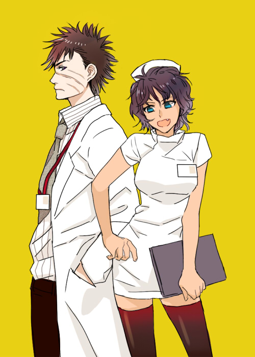 rinzai tooru and ooguro rei (eden no ori) drawn by wattant