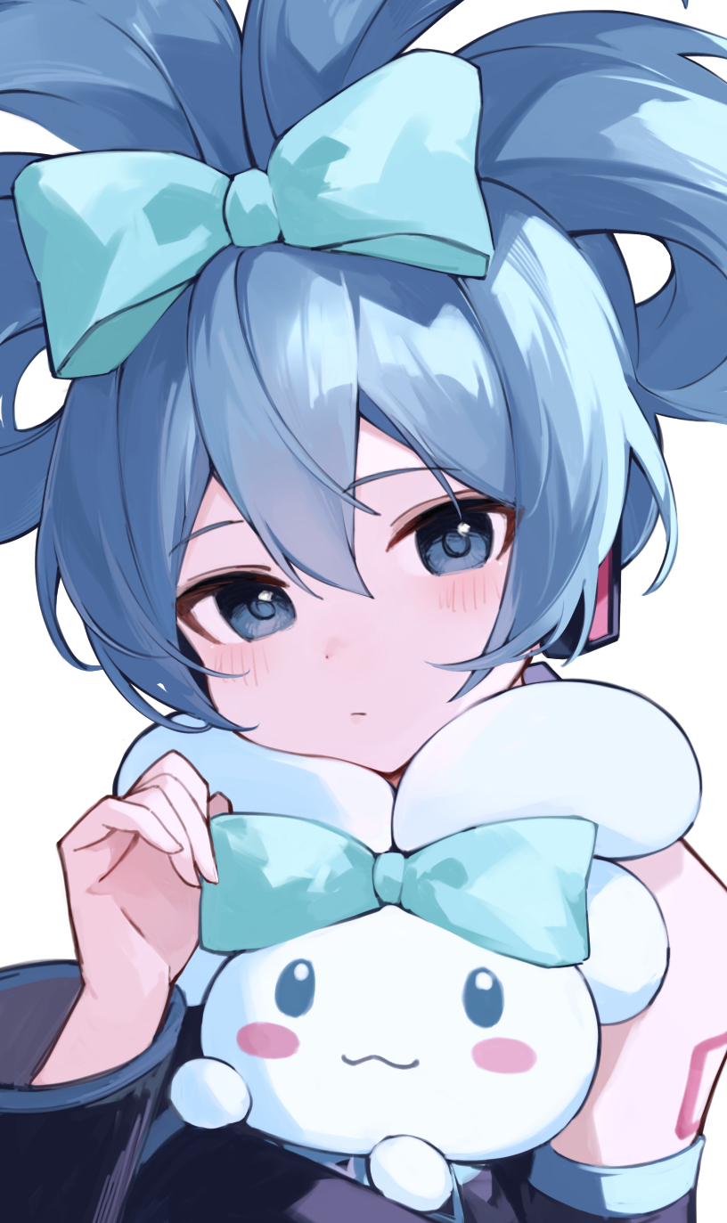 hatsune miku, cinnamoroll, and cinnamiku (vocaloid and 2 more) drawn by rakugaki_ningen