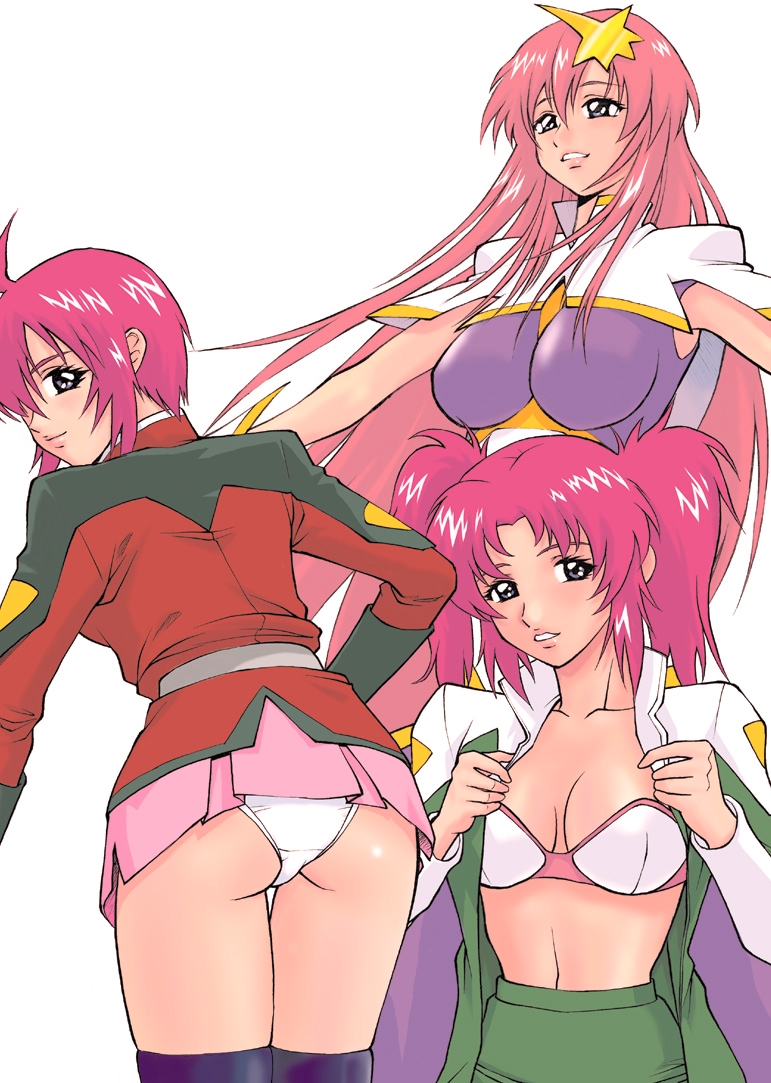lunamaria hawke, meer campbell, and meyrin hawke (gundam and 2 more) drawn by annkoku_daimaou
