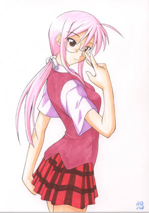 hasegawa chisame (mahou sensei negima!) drawn by mikagami_sou