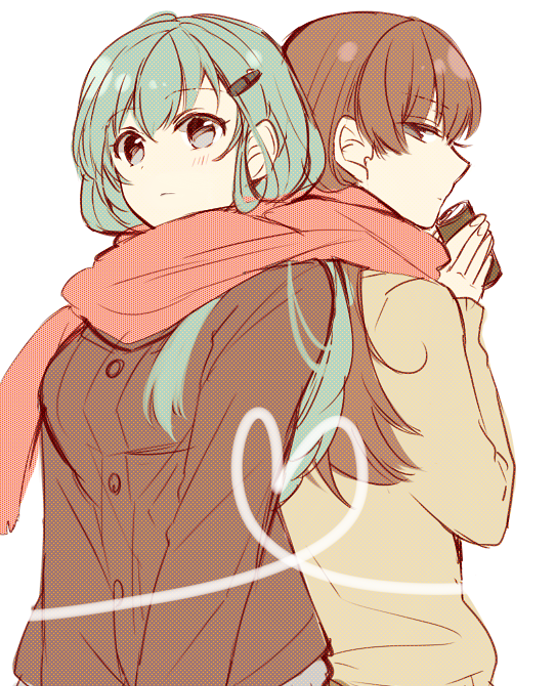 suzuya and ooi (kantai collection) drawn by nagomi_(mokatitk)