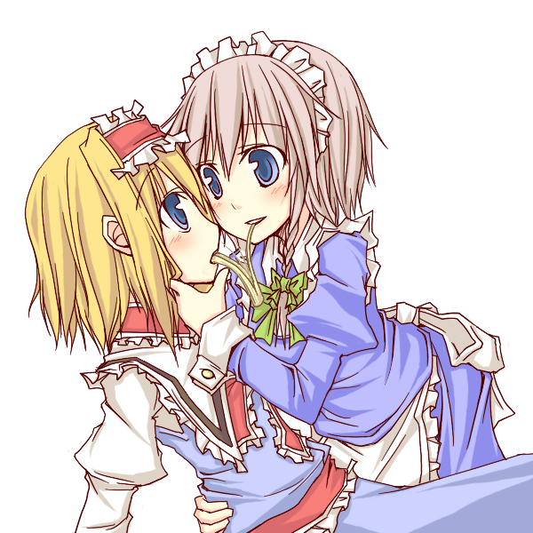 izayoi sakuya and alice margatroid (touhou) drawn by natsuk