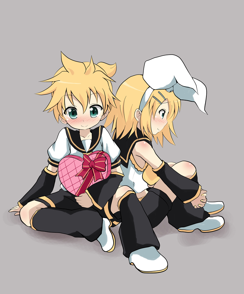 kagamine rin and kagamine len (vocaloid) drawn by massala
