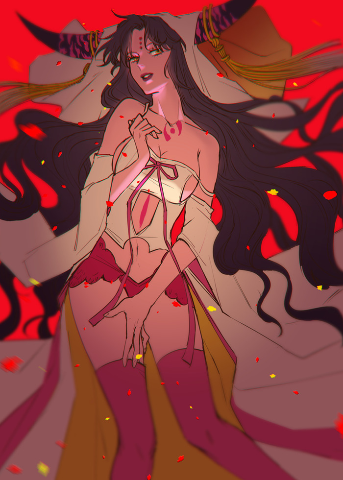 sessyoin kiara (fate and 1 more) drawn by badjura