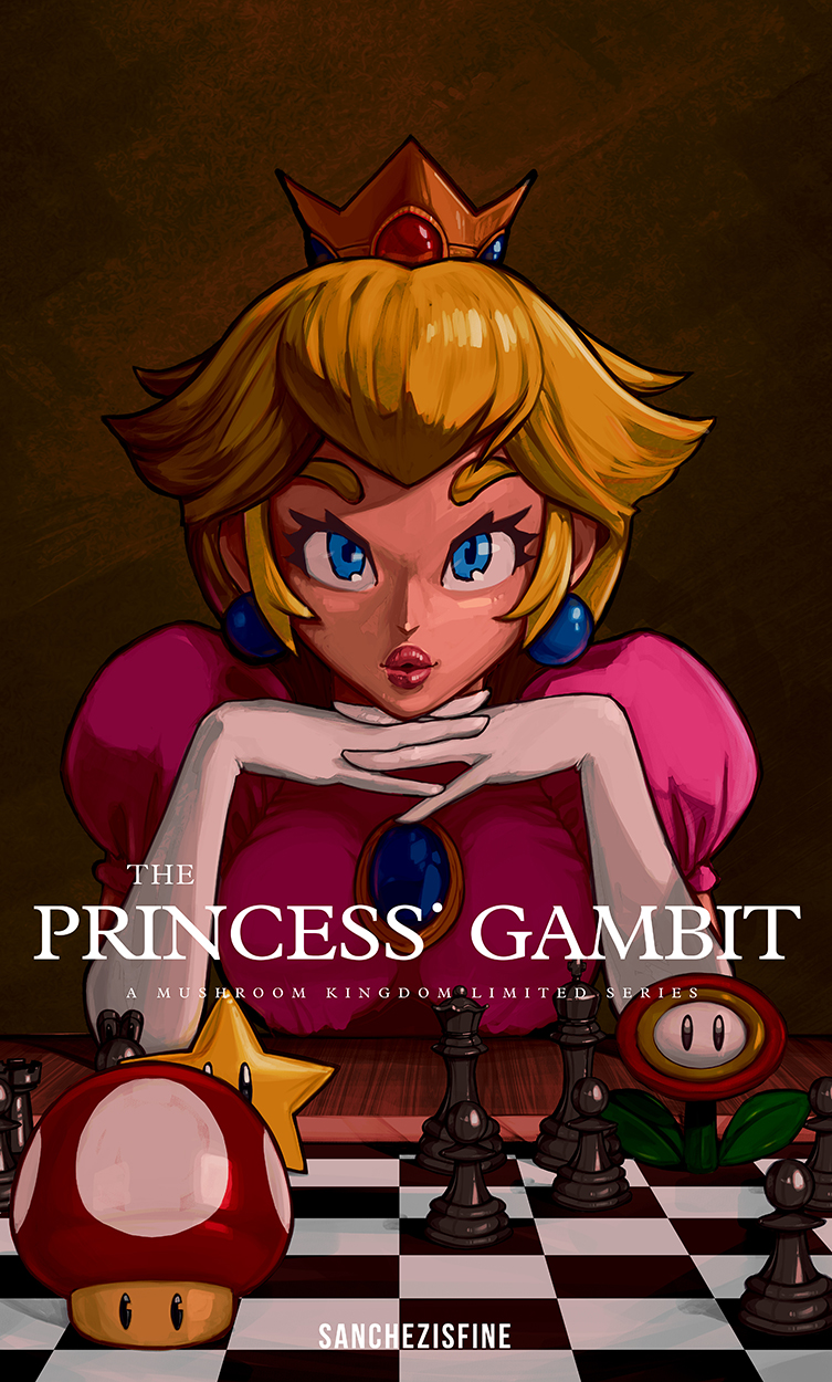 princess peach and anya taylor-joy (mario and 2 more) drawn by sanchezisfine