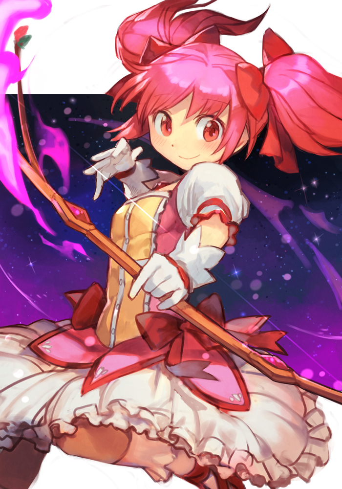 kaname madoka (mahou shoujo madoka magica) drawn by hungry_clicker