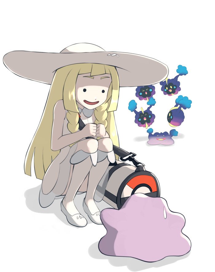 lillie, ditto, and cosmog (pokemon and 1 more) drawn by gonzarez
