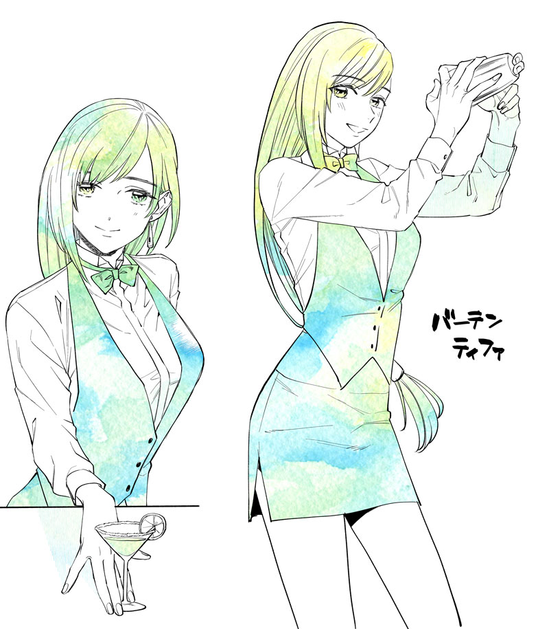 tifa lockhart (final fantasy and 2 more) drawn by shouyu_(soysoy)