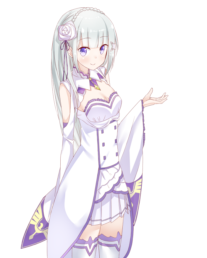 emilia (re:zero kara hajimeru isekai seikatsu) drawn by yongyong