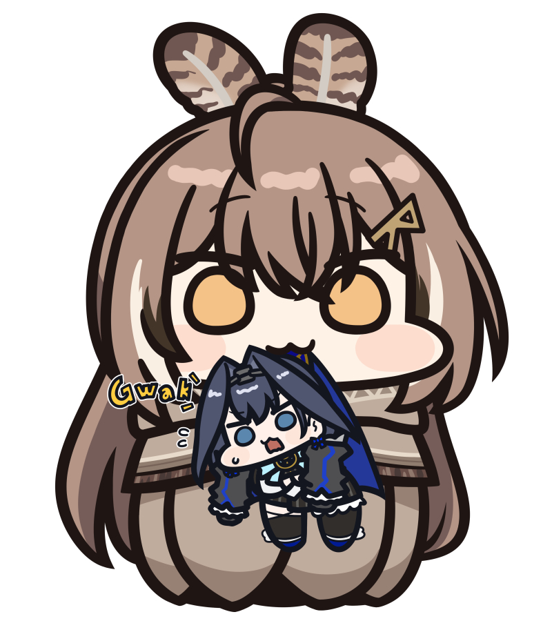 ouro kronii and nanashi mumei (hololive and 1 more) drawn by jazz_jack