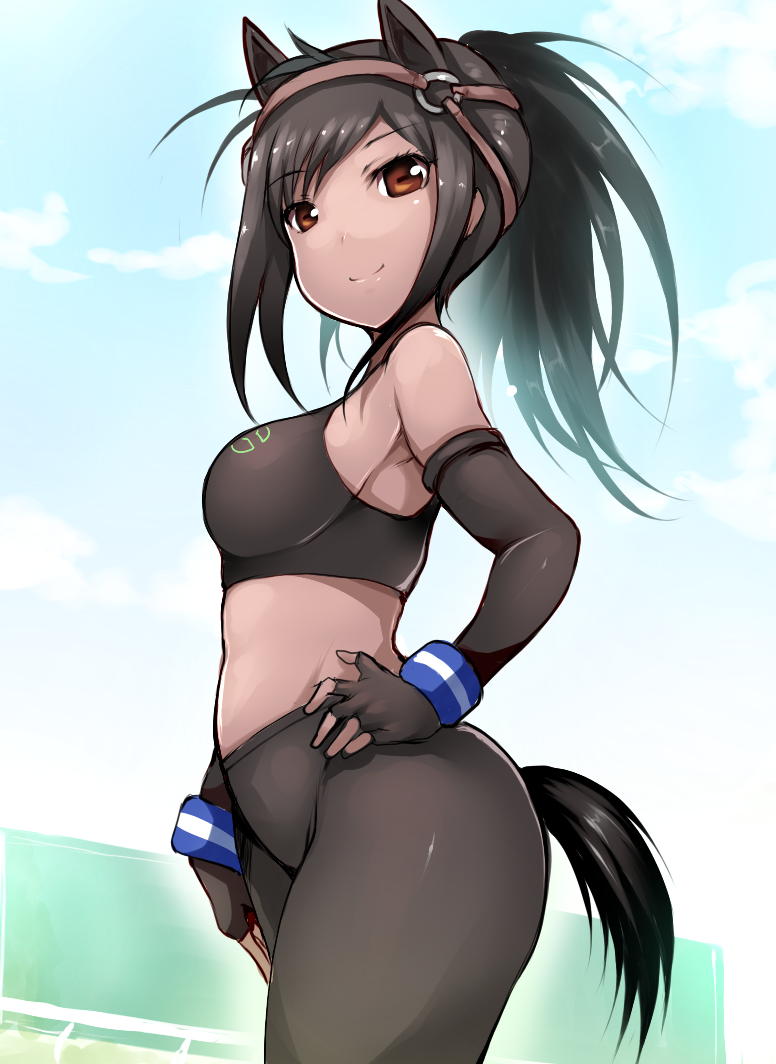 brown thoroughbred (kemono friends and 1 more) drawn by tsukasawa_takamatsu