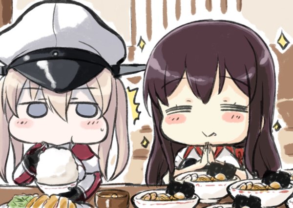 akagi and graf zeppelin (kantai collection) drawn by engiyoshi