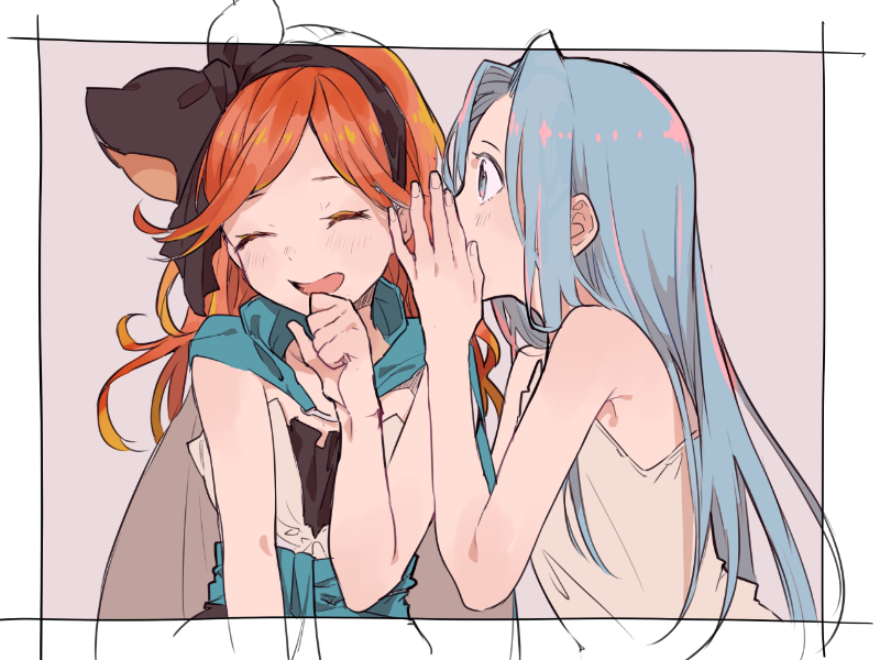 lyria and sara (granblue fantasy) drawn by kaitara_deru