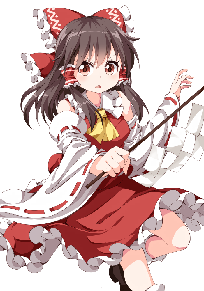 hakurei reimu (touhou) drawn by ruu_(tksymkw)