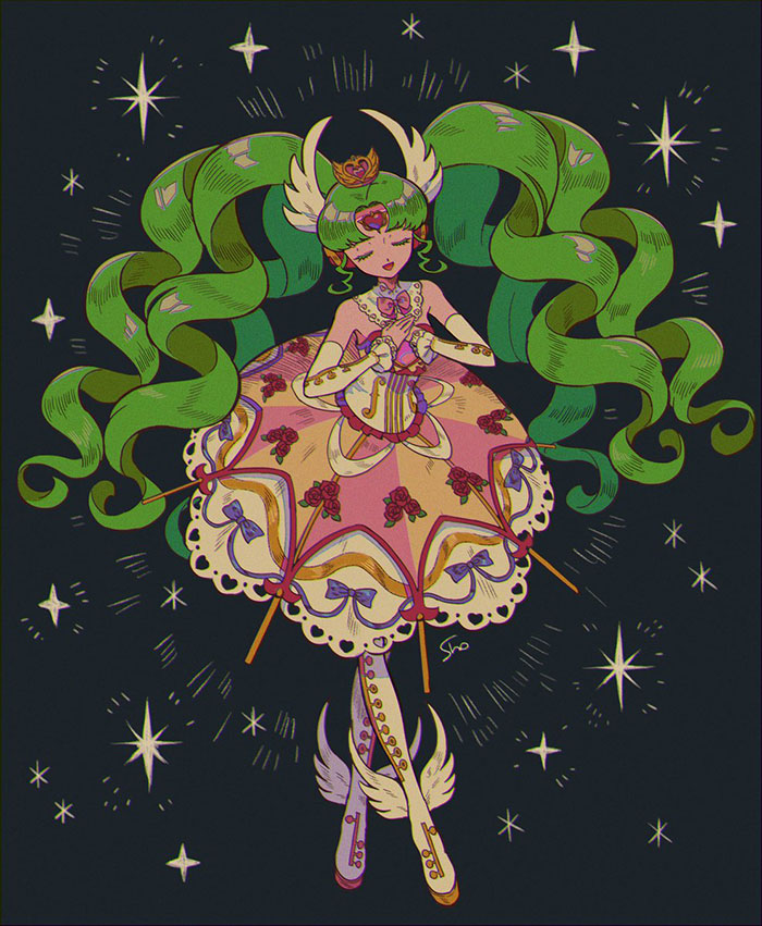 falulu (pretty series and 1 more) drawn by qing_(sankakuosushi)