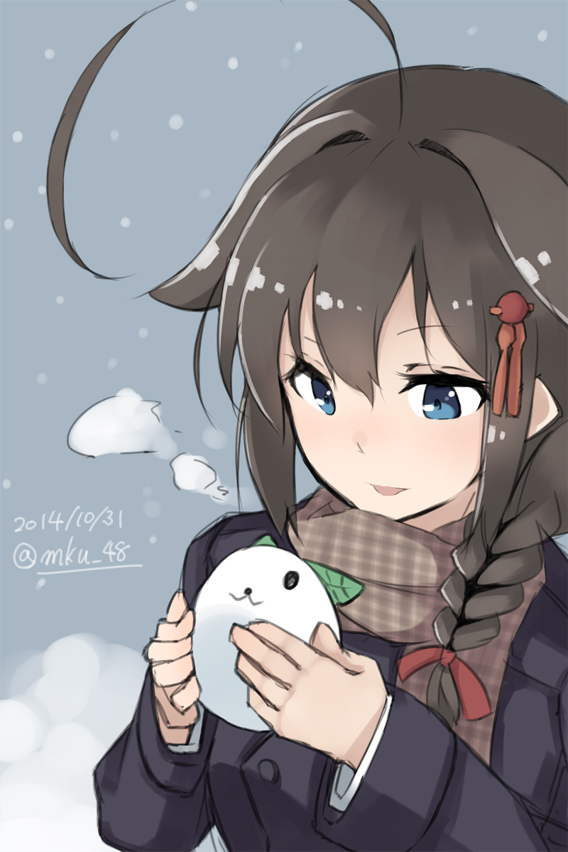 shigure and shigure kai ni (kantai collection) drawn by mku