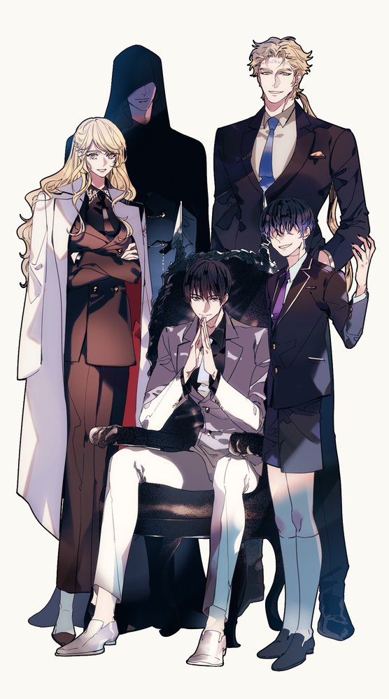 kim dokja, uriel, secretive plotter, sun wukong, and abyssal black flame dragon (omniscient reader's viewpoint) drawn by onlyraii