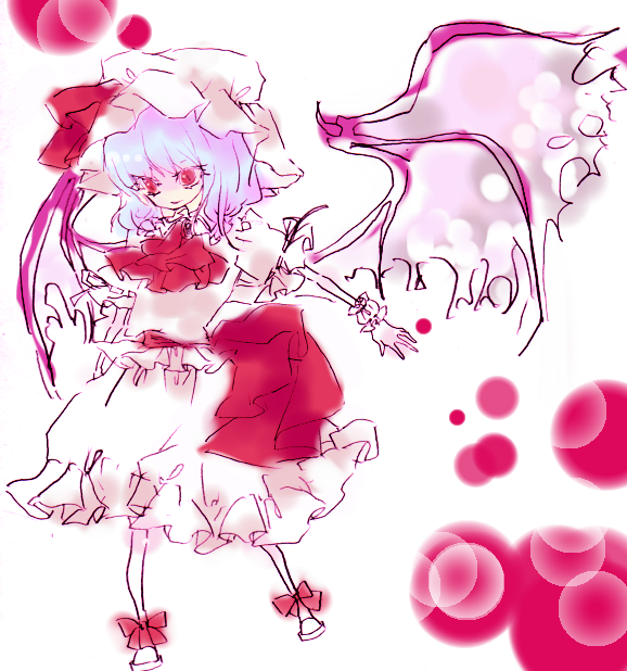 remilia scarlet (touhou) drawn by miri_(tobira_no_mukou)