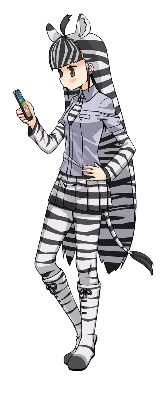 plains zebra (kemono friends) drawn by moriko_(moliko)