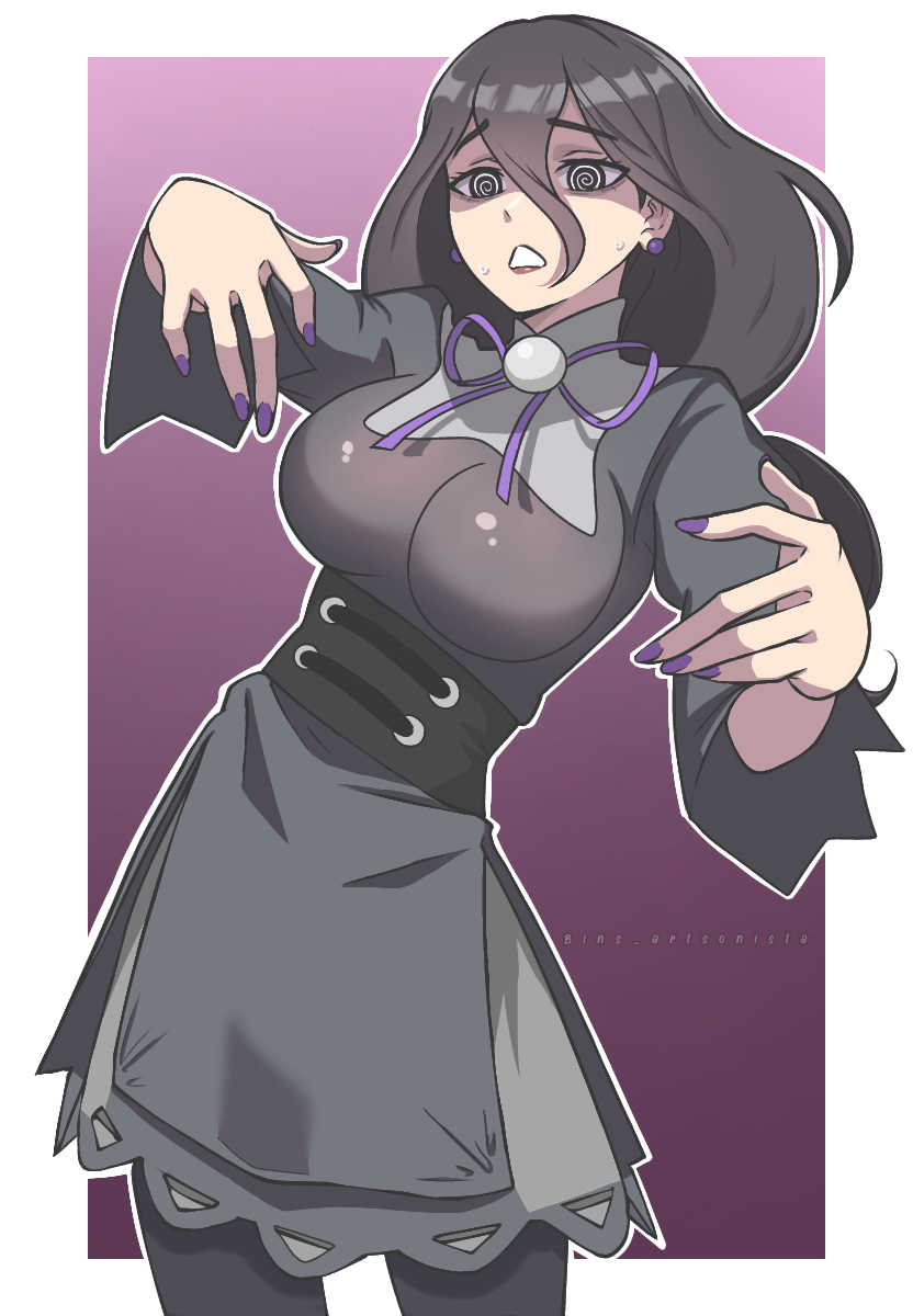 hex maniac (pokemon and 1 more) drawn by binsoy_kun