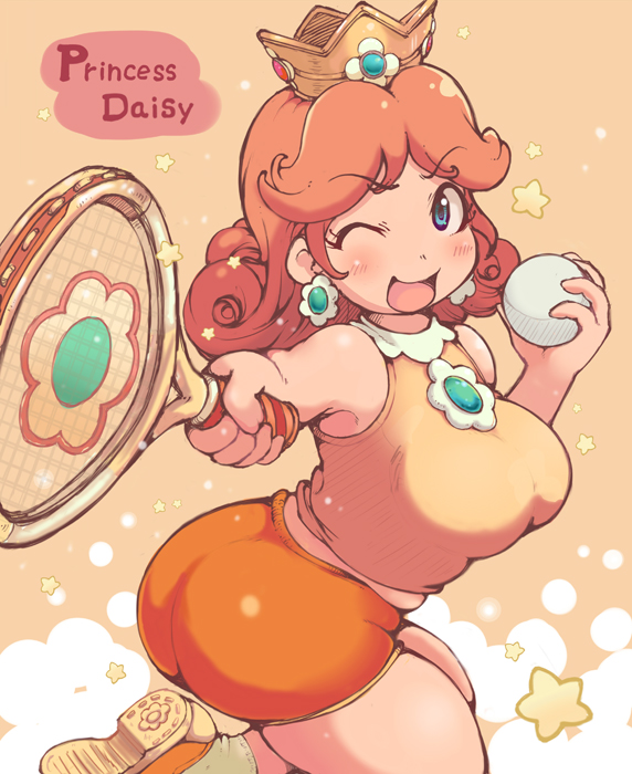 princess daisy (mario and 2 more) drawn by ibukichi