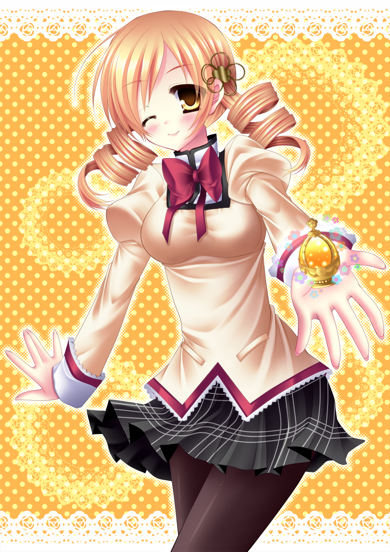 tomoe mami (mahou shoujo madoka magica) drawn by shirato_sayuri