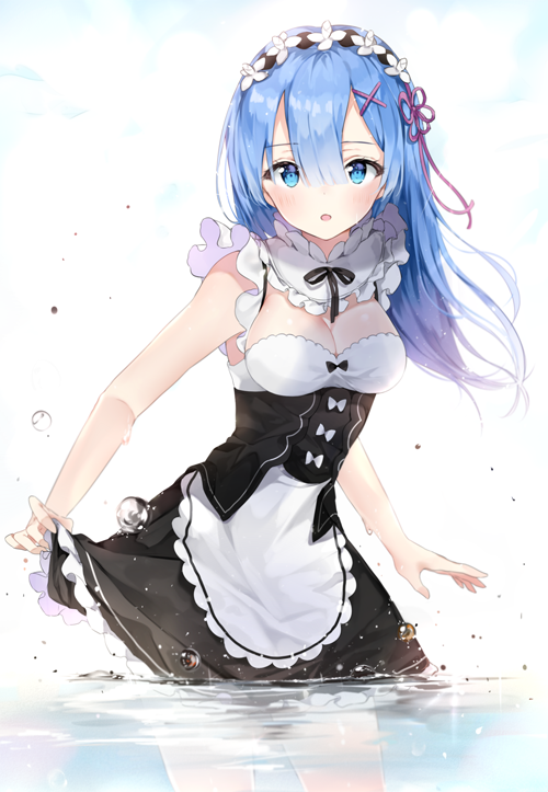 rem (re:zero kara hajimeru isekai seikatsu) drawn by liby_(libtnvd)