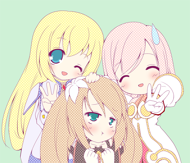 estellise sidos heurassein, colette brunel, and marta lualdi (tales of and 3 more) drawn by haru_(arser_doil)