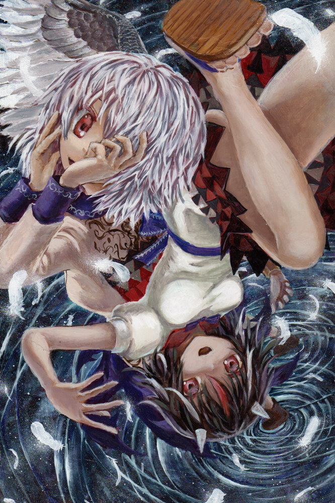 kijin seija and kishin sagume (touhou) drawn by kabaji