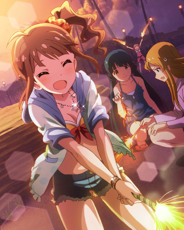 yokoyama nao, kitakami reika, nonohara akane, and shinomiya karen (idolmaster and 1 more)