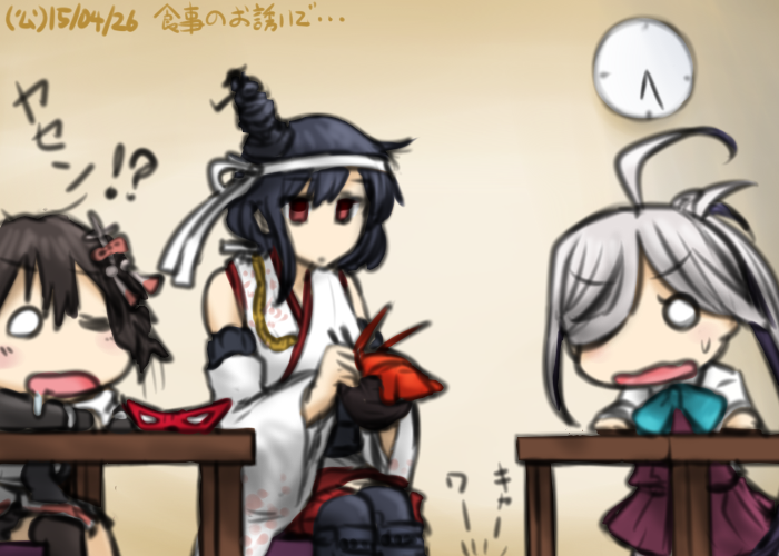 sendai, yamashiro, sendai kai ni, asashimo, and yamashiro kai ni (kantai collection) drawn by hamu_koutarou