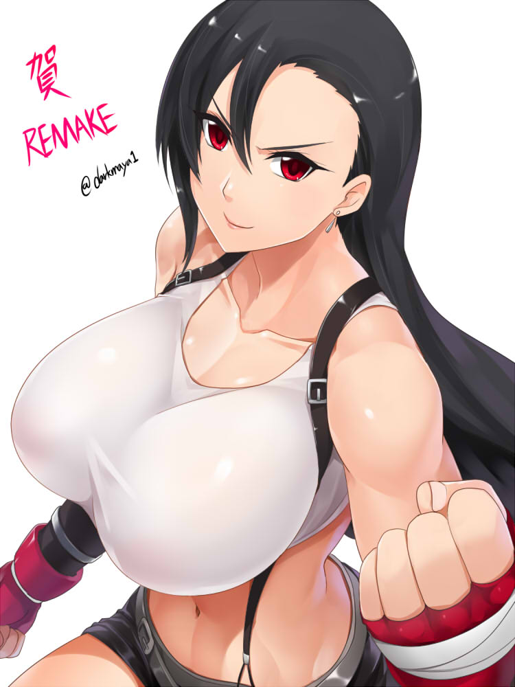 tifa lockhart (final fantasy and 1 more) drawn by darkmaya