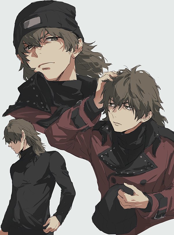 aragaki shinjirou (persona and 1 more) drawn by isa_(peien516)