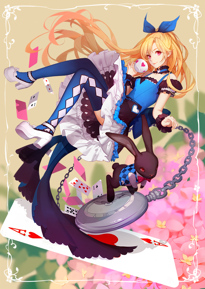 alice (alice's adventures in wonderland) drawn by ask_(askzy)