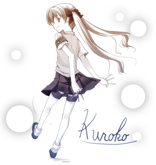 shirai kuroko (toaru majutsu no index and 1 more) drawn by ikawa_waki