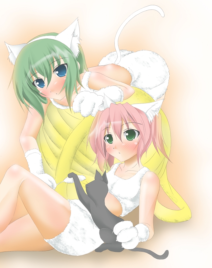 kobayakawa yutaka and iwasaki minami (lucky star) drawn by kuroinu_(sonoba_shinogi)