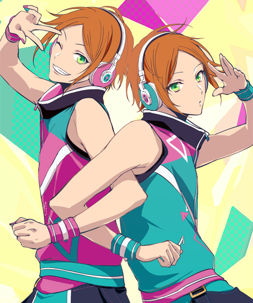 aoi hinata and aoi yuta (ensemble stars!) drawn by joka_(night_gate)