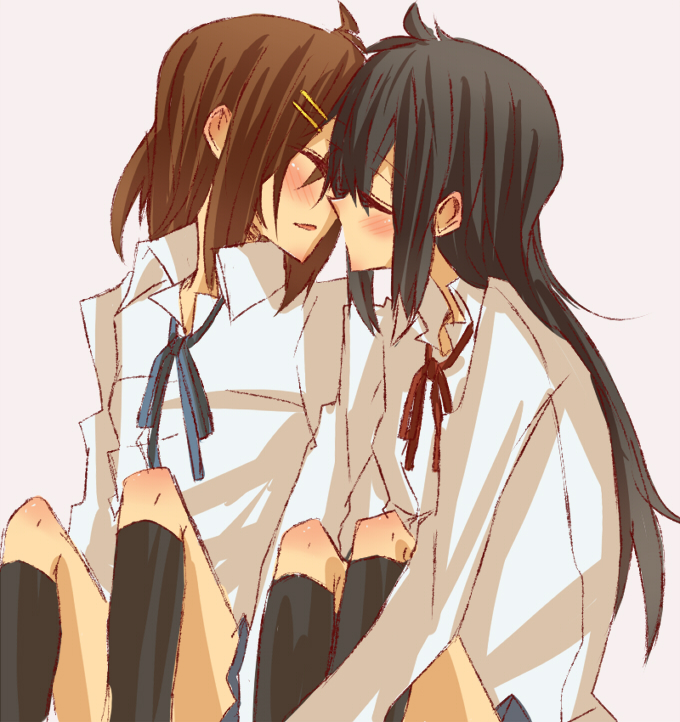 nakano azusa and hirasawa yui (k-on!) drawn by aul
